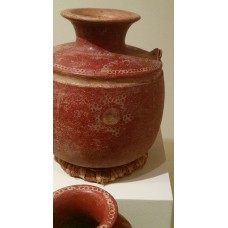 Guarumal ceramic, solar disc, six-point sun symbol